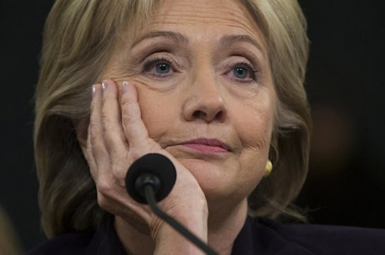 Democratic presidential candidate, former Secretary of State Hillary Rodham Clinton testifies on Capitol Hill in Washington, Thursday, Oct. 22, 2015, before the House Benghazi Committee.   (AP Photo/Carolyn Kaster)